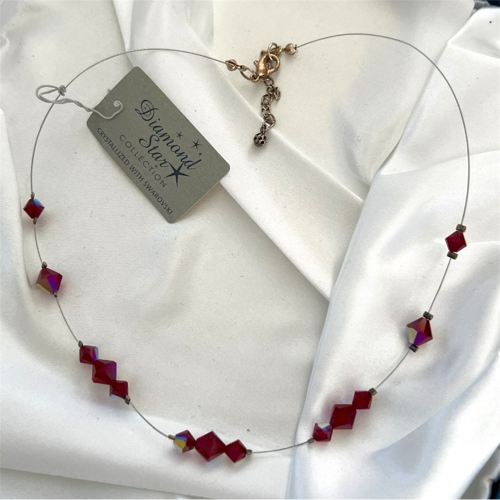 Vintage Crystallized Swarovski Illusion Necklace
